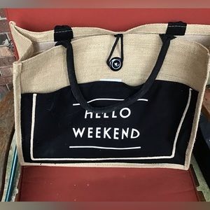 Beautiful “Hello Weekend “ Tote Bag